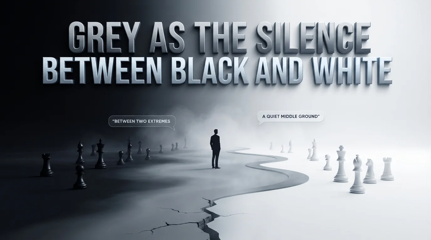 Grey as the Silence Between Black and White