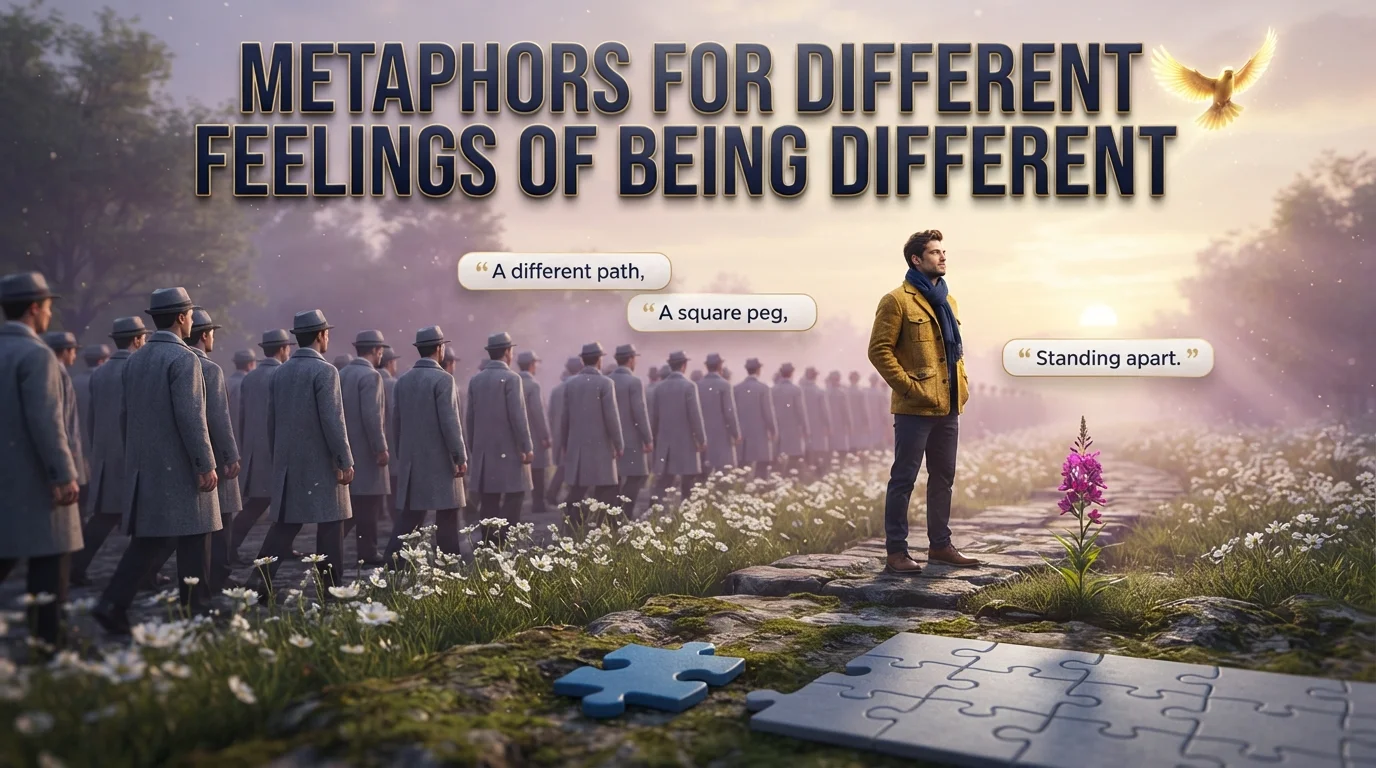 Metaphors for Different Feelings of Being Different