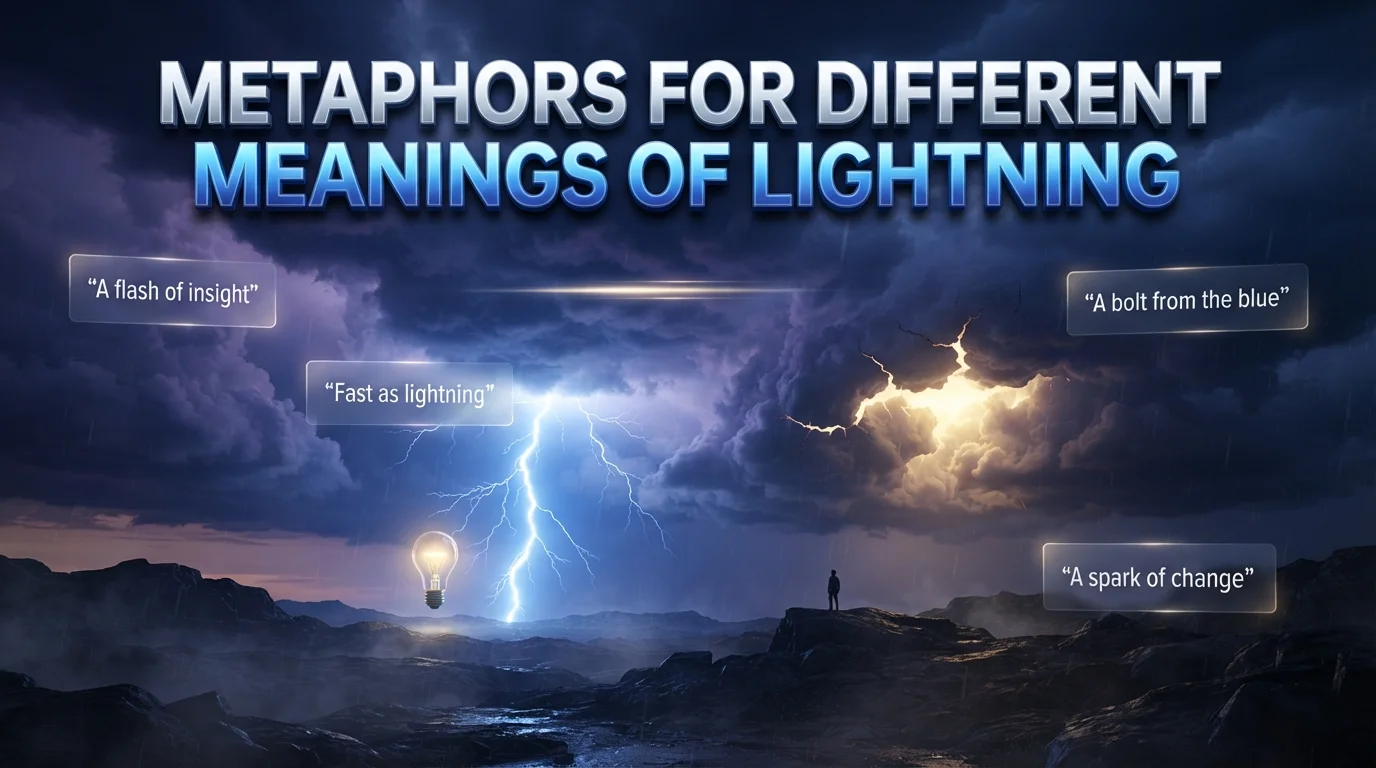 Metaphors for Different Meanings of Lightning