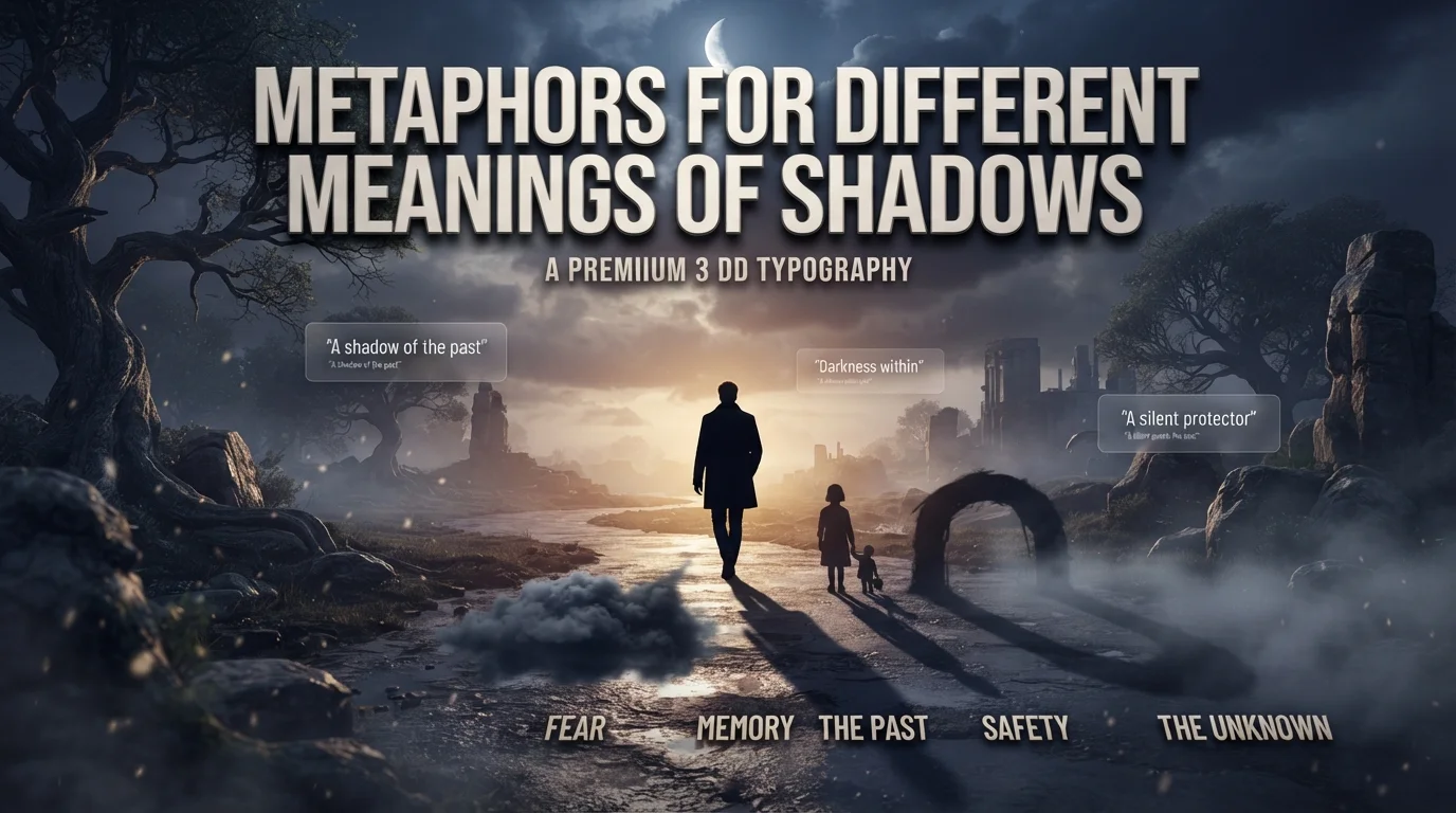 Metaphors for Different Meanings of Shadows