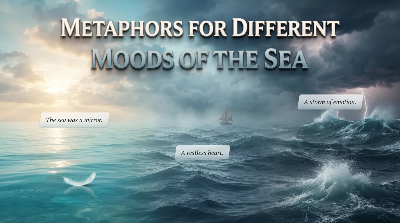 Metaphors for Different Moods of the Sea